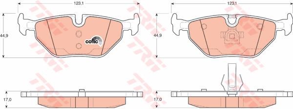 PASTIGLIE FRENI POSTERIOTRE BMW  SERIE 3