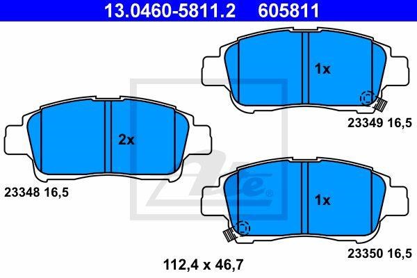 PASTIGLIE FRENI ANTERIORE  YARIS