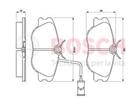 PASTIGLIA FRENO ANTERIORE ALFA ROMEO: 155 (167) 16 4 (164) GTV (916) SPIDER (916) F