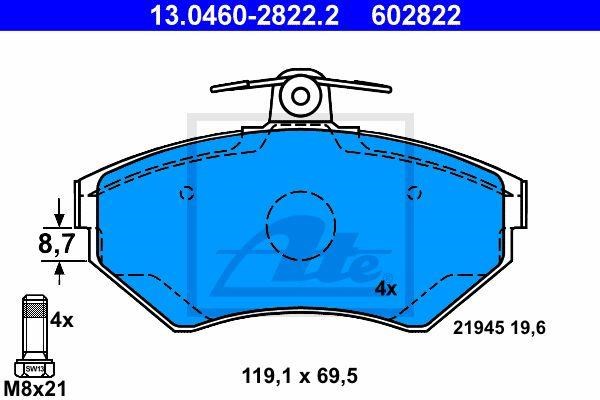 PASTIGLIE FRENI ANT VW PASSAT