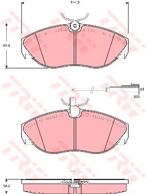 PASTIGLIE FRENI ANTERIORE FIAT DUCATO CITROEN Jumper PEUGEOT Boxer