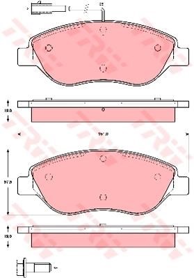 PASTIGLIE FRENI ANTERIORE ALFA ROMEO MITO FIAT BRAVO II STILO LANCIA DELTA III