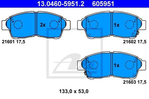 PASTGLIE FRENI ANT TOYOTA CARINA