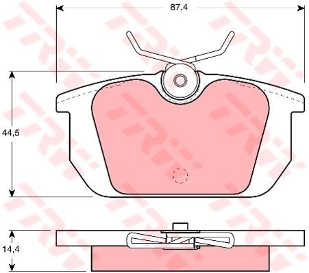 PAST FRENI POSTERIORE ALFA ROMEO 145/146//155/156 FIAT PUNTO-BRAVO/A