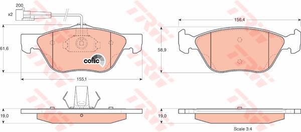 PASTIGLIE FRENI ANTERIORE ALFA 147-156-FIAT BRAVO/A