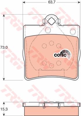 PASTIGLIE FRENI POSTERIORE MERCEDES CLASSE C-CLASS 202 SLK R170 E-CLASS 210