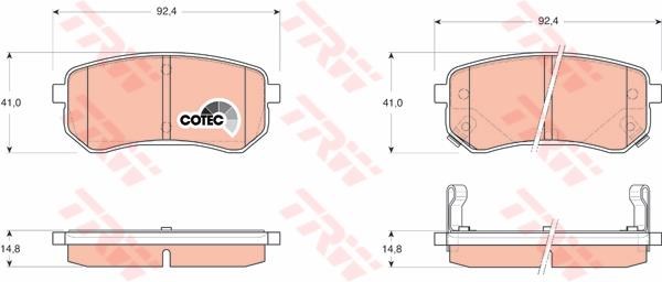 PASTIGLIE FRENI posteriori KIA PICANTO