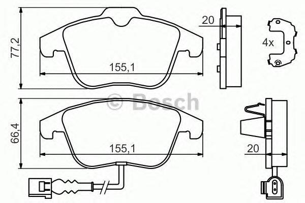 PASTIGLIA FRENO Q3/TIGUAN 2007