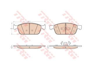 PASTIGLIE FRENO FORD FOCUS III, KUGA II,