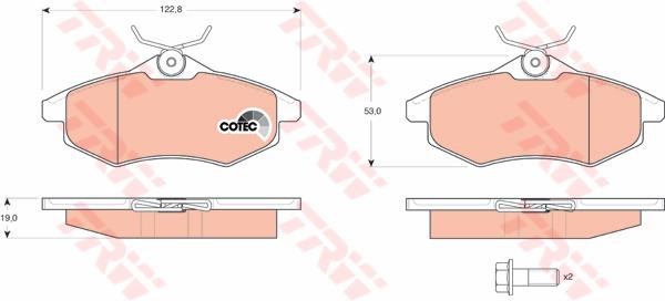 PASTIGLIE FRENI ANTERIORE  C3-C2