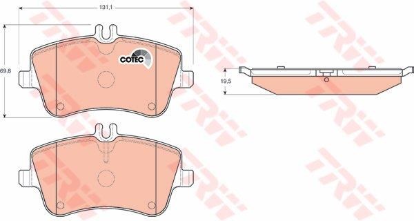 PASTIGLIE FRENI ANT MERCEDES C180 06/00>