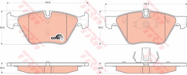 PASTIGLIE FRENI BMW SERIE 3 E 90