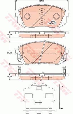 PASTIGLIE FRENI ANTERIORE KIA   SPORTAGE