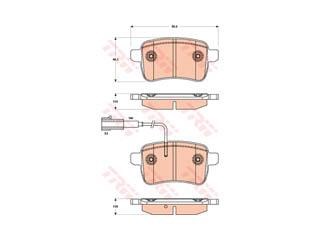 PASTIGLIE FRENI POSTERIORE ALFA GIULIETTA 04/10>