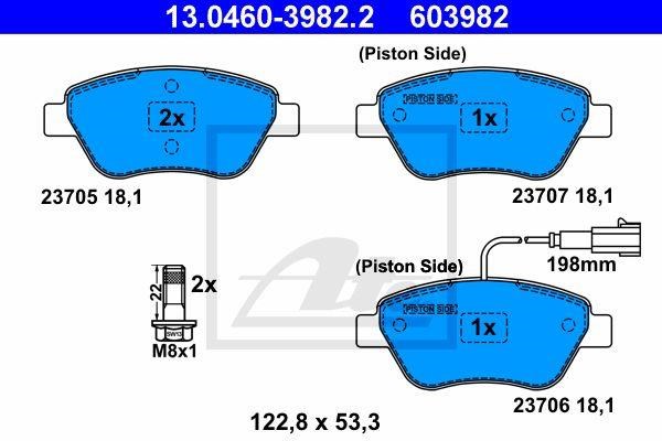 Pastiglie Freno Anteriore Fiat 500 - Alfa Romeo  Mito- Lancia