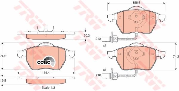 PASTIGLIE FRENI ANTERIORE  PASSAT AUDI A 4