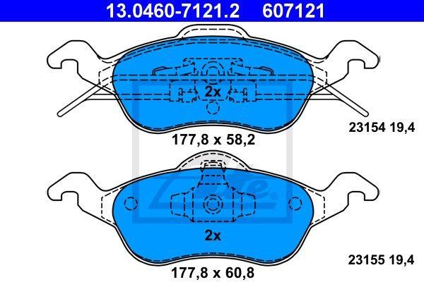 PASTIGLIE FRENI ANT FORD FOCUS