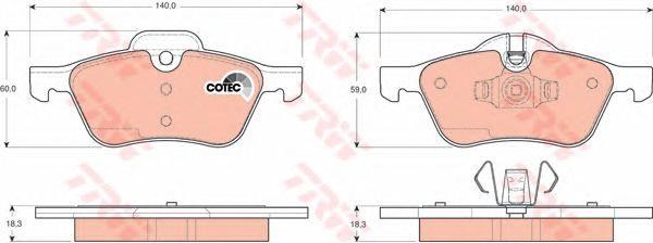 PASTIGLIE  FRENO MINI COOPER, COOPER S, ONE 06.01