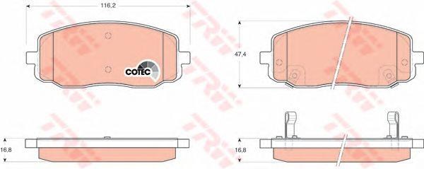 PASTIGLIE FRENI ANT. KIA PICANTO 1.0