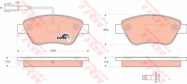 PASTIGLIE FRENI FIAT IDEA