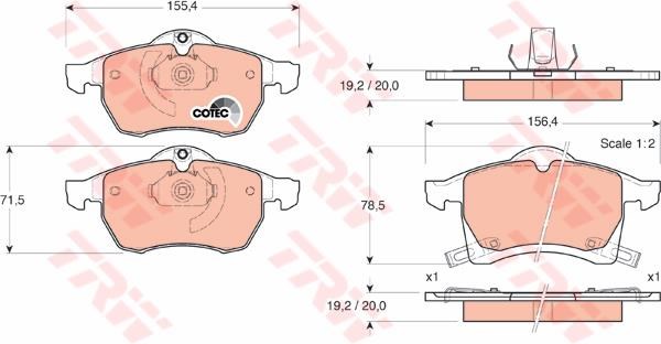 PASTIGLIE FRENI ANTERIORE OPEL ASTRA- CORSA C - MERIVA -ZAFIRA