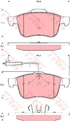 PASTIGLIE FRENI ALFA 159 ANT.