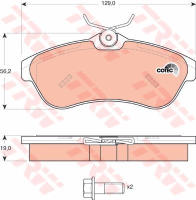 PASTIGLIE FRENI CITROEN C3 - C2 07/03>