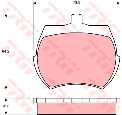 PASTIGLIE FRENI ANT.MINI 90 120- 3 CILINDRI