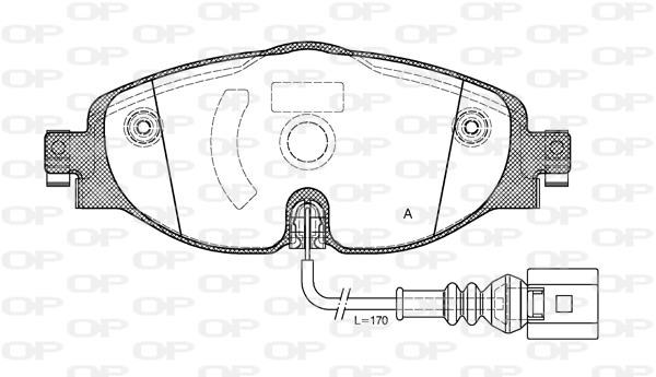 PASTIGLIE FRENO ANTERIORI ORIGINALI VOLKSWAGEN GOLF AUDI A3 JZW698151AN