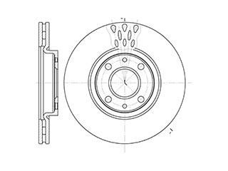 DISCHI FRENO ANTERIORE  FIAT Stilo 10/01> 500/YPSILON/MUSA//DOBLO/BRAVO