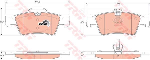 PASTIGLIE FRENI MERCEDES E-(211) CLS (219) S-CLASS(219) SL 8R230)