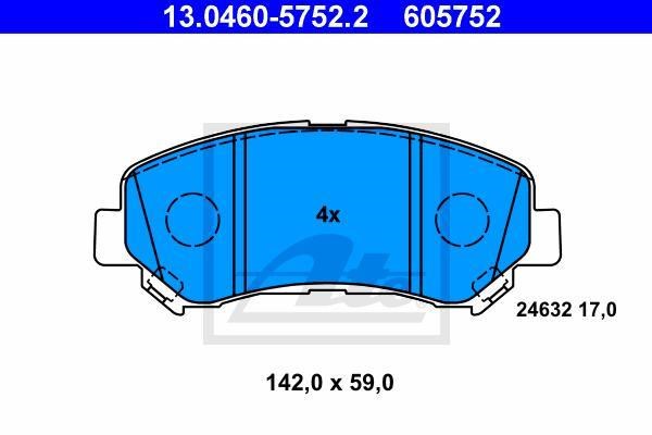 SERIE PASTIGLIE ANTERIORE NISSAN  QASHQAI