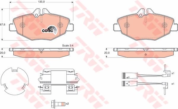 PASTIGLIE FRENI ANTERIORE MERCEDES CL E W211